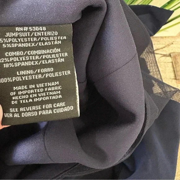 Night Way Collections Navy Blue Jumpsuit - Picture 7 of 7